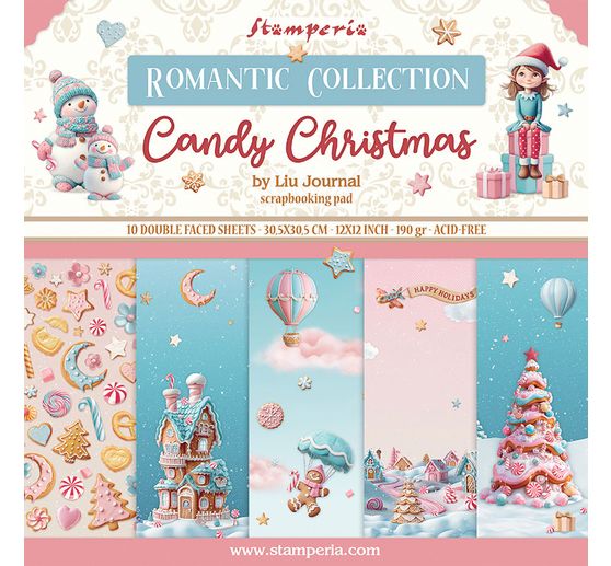 Blok do scrapbookingu "Candy Christmas