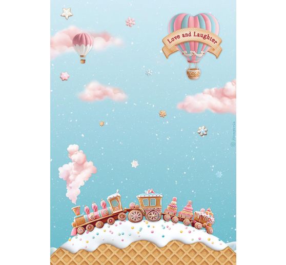 Asortyment jedwabi z motywem "Candy Christmas", zestaw 6 sztuk