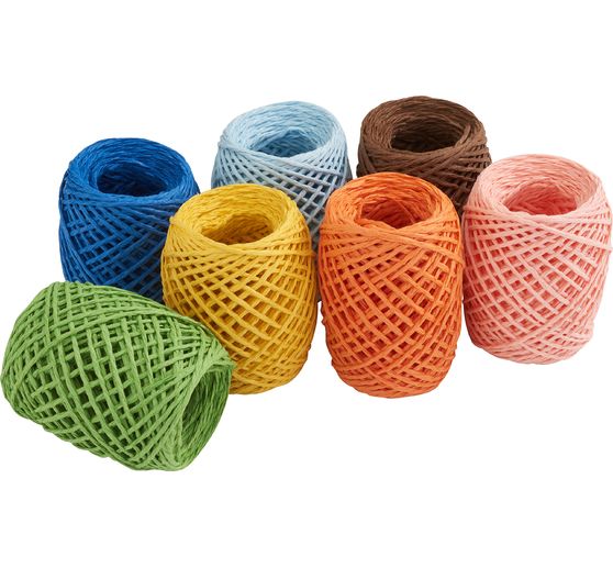 VBS Raffia paper tape, set of 7