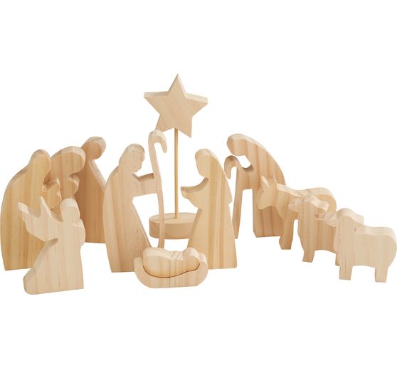 Drewniane figury szopki "Betlejem"