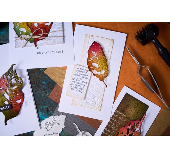 Szablon do wykrojników Sizzix Thinlits "Leaf Fragments by Tim Holtz".