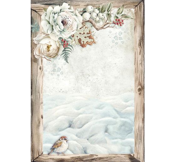 Tło słomkowe jedwabne z motywem "Dom sowy"