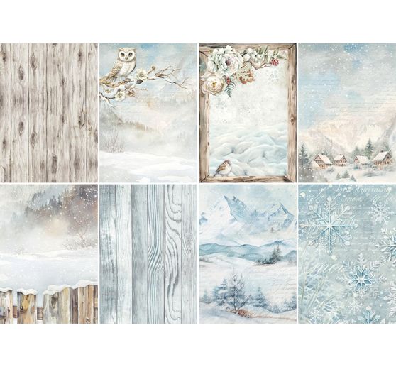 Tło słomkowe jedwabne z motywem "Dom sowy"