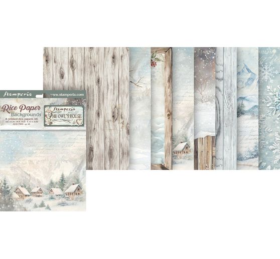 Tło słomkowe jedwabne z motywem "Dom sowy"