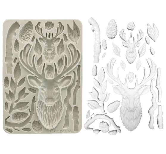 Forma silikonowa A5 "Dom Sowy - Jeleń"