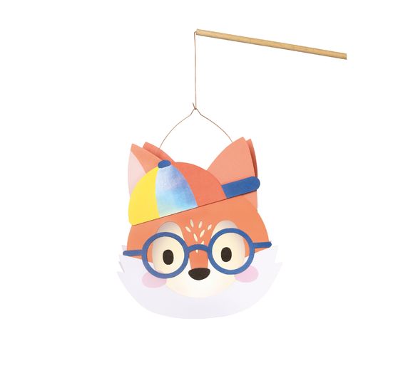 Lanterns handicraft set "Fox", incl. LED light