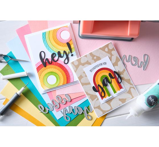 Sizzix Thinlits wykrojnik "Tęczowe łuki Catherine Pooler"