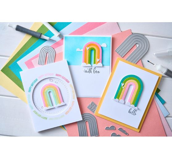 Sizzix Thinlits wykrojnik "Tęczowe łuki Catherine Pooler"