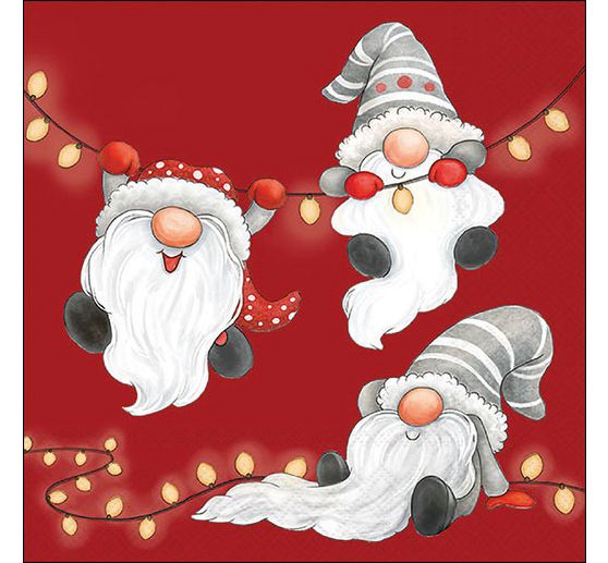 Napkin "Gnomes On The Light Chain"