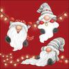 Napkin "Gnomes On The Light Chain"
