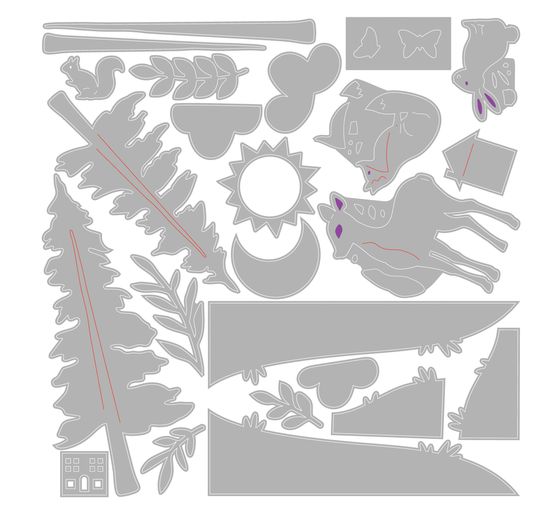 Sizzix Thinlits szablon do wykrojników "Home Sweet Home by Eileen Hull"