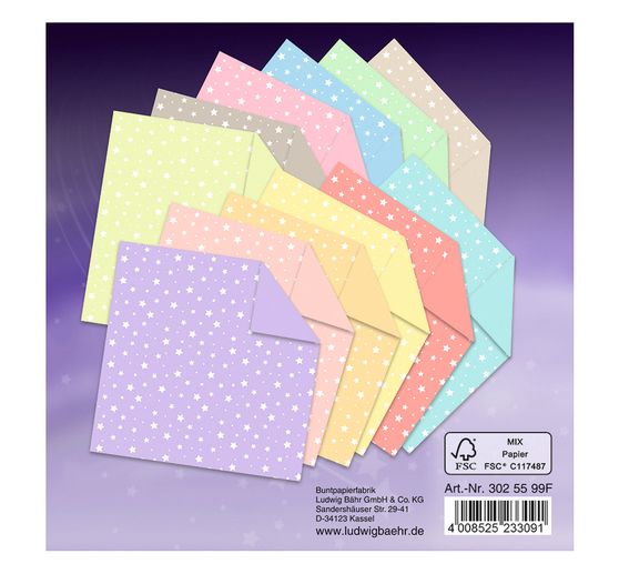 Folding sheets "Mini stars"