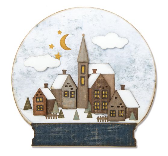 Sizzix Thinlits szablon do wykrojników "Snowglobe by Tim Holtz"