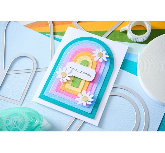 Sizzix Framelits Punching template "Tunnel Arches by Eileen Hull"