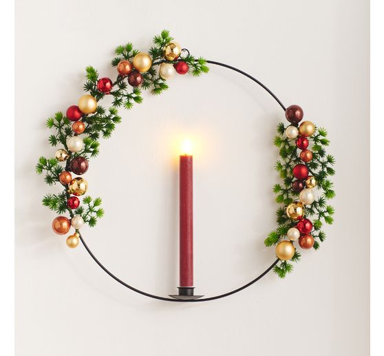 Szklane bombki choinkowe na drucie