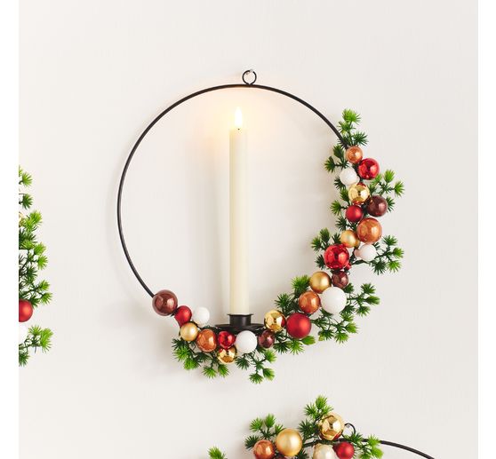 Szklane bombki choinkowe na drucie