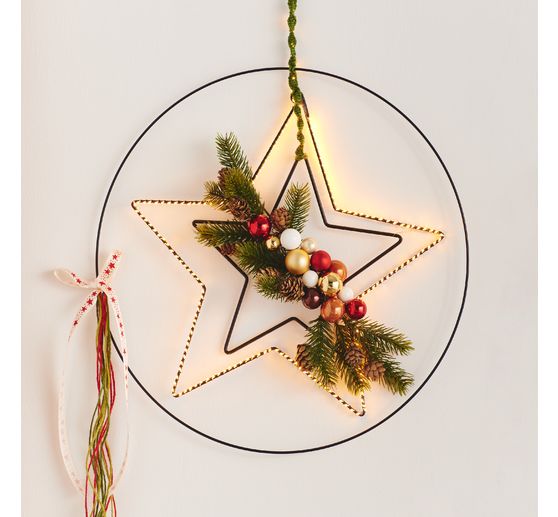 Szklane bombki choinkowe na drucie