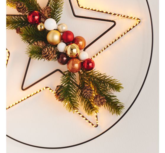 Szklane bombki choinkowe na drucie