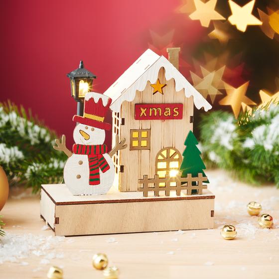 Holz-Lichterhäuser gestalten