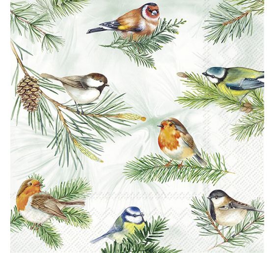 Napkin "Birds on Branch"