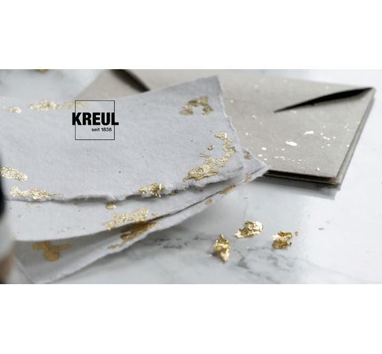 KREUL Złocenie metalem w liściach "Złota elegancja"