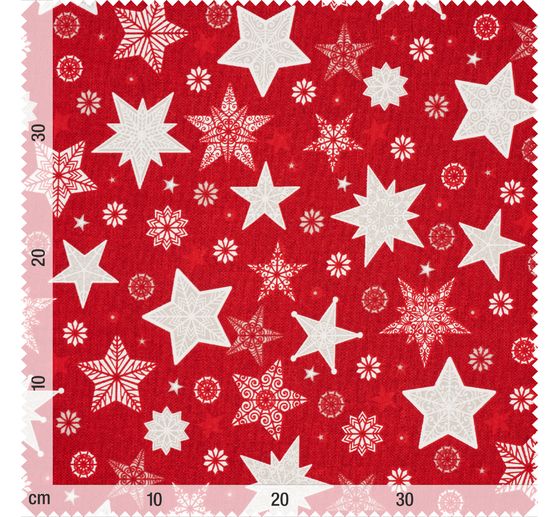 Lniana tkanina dekoracyjna "Gwiazdy"