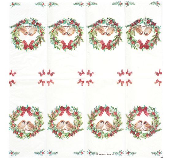 Papierowe chusteczki "Wróbelki w wieńcu