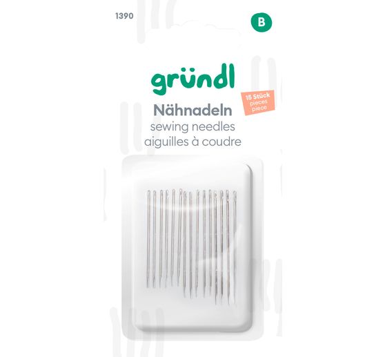 Sewing needles assorted, 15 pcs