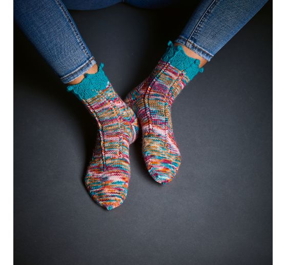 Książka "Socken stricken mit Wow-Effekt"