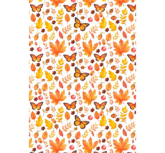 Słomkowa jedwab z motywem asortyment "Hello autumn", zestaw 8 sztuk