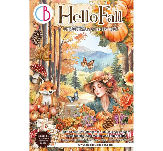 Junk Journal & Ephemera Book "Hello Fall"
