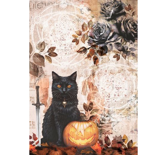 Motif straw silk assortment "Dark Akademia", set of 8