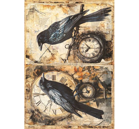 Motif straw silk assortment "Dark Akademia", set of 8