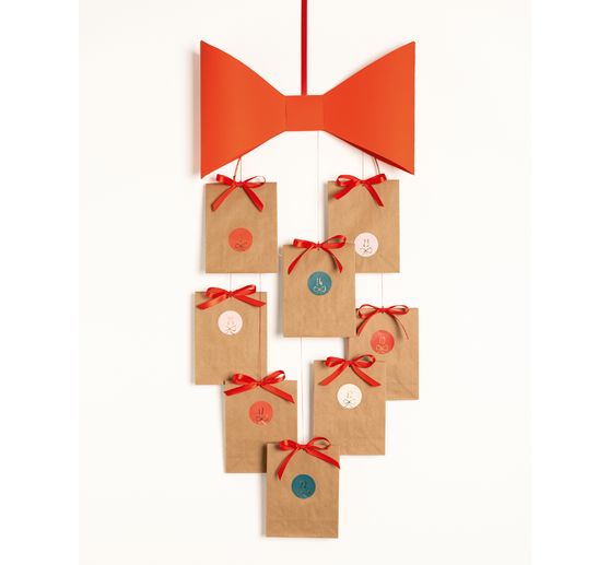 Naklejki na kalendarz adwentowy "Okrągłe kokardki"