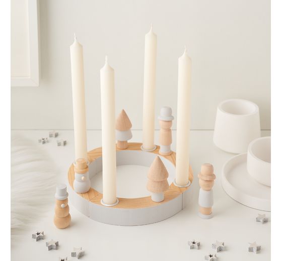 Świece filarowe "rustykalne