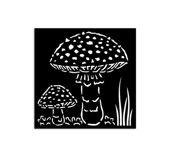 Stencil "Whispering Woods - Mushrooms"