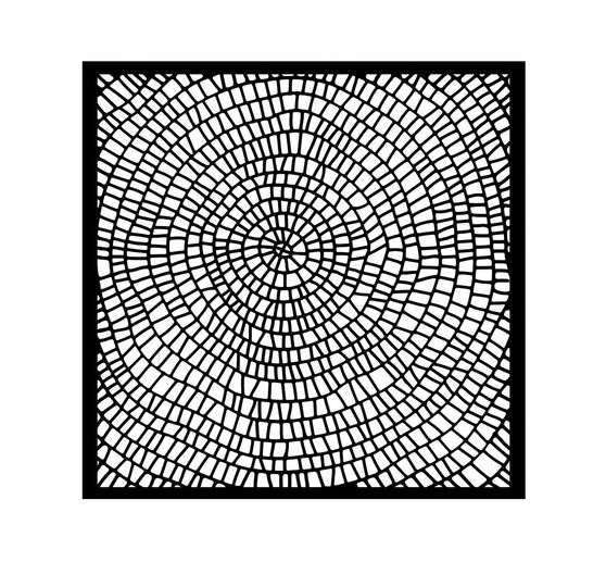 Szablon "Whispering Woods - Bark Pattern"