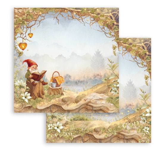 Scrapbook block "Whispering Woods"