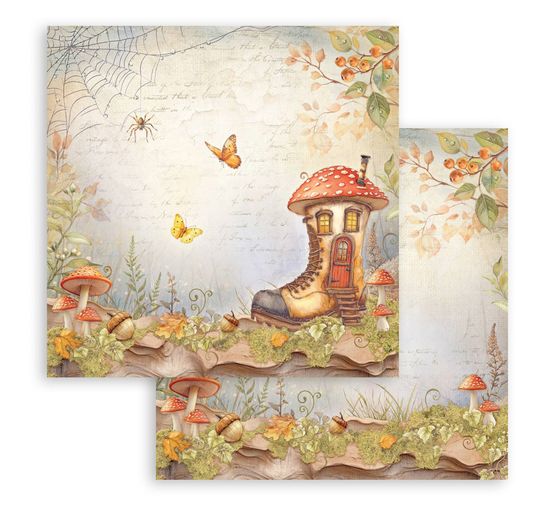 Scrapbook block "Whispering Woods"