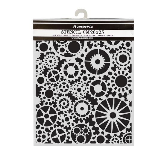 Stencil "Voyages Fantastiques - Gears Pattern"
