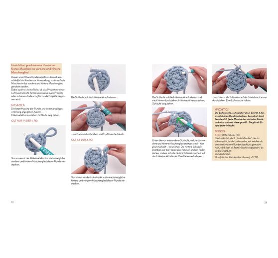 Książka "Häkeln mit Rope-Garn"