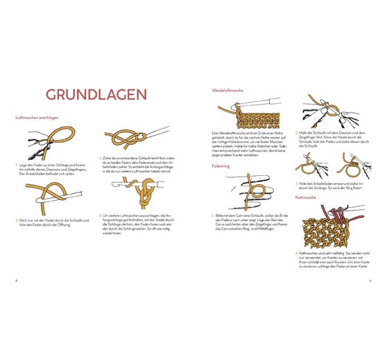 Książka "Häkeln mit Rope-Garn"