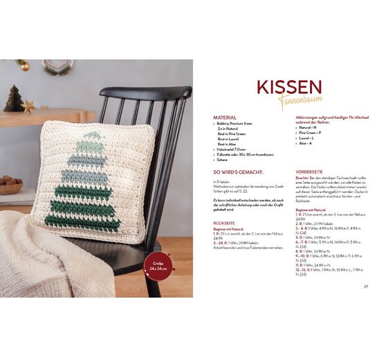 Książka "Häkeln mit Rope-Garn Skandi-Christmas"