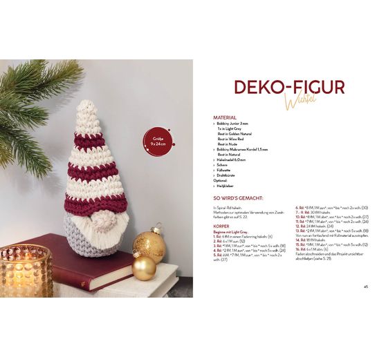 Książka "Häkeln mit Rope-Garn Skandi-Christmas"