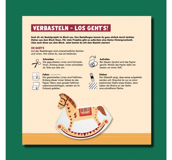 Book "Der Verbastelblock für kreative Kids. Frohe Weihnachten"