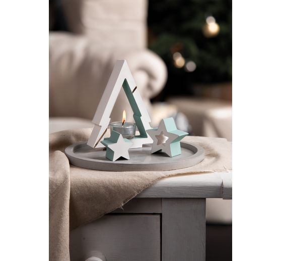 Silicone casting mould "Tealight tree and stars"