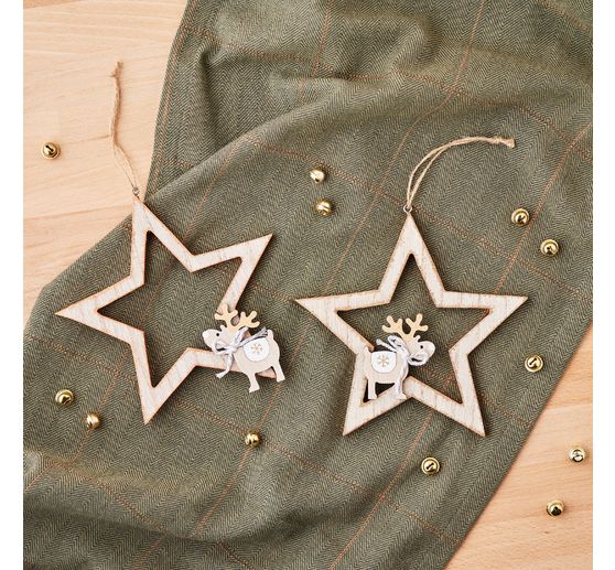 VBS Decoration pendant star, set of 2