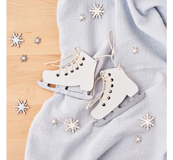 Ozdobne zawieszki VBS "Łyżwy", 2 szt.