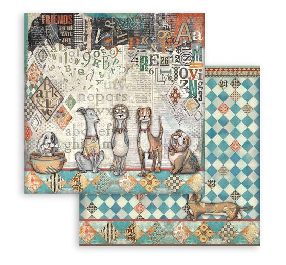 Blok do scrapbooking "Furry Friends"