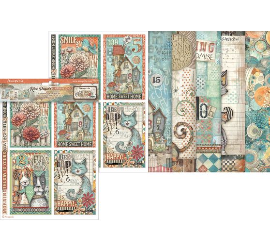 Motyw papier ryżowy asortyment "Furry Friends"